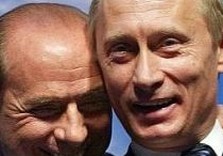 путин и берлускони смеются