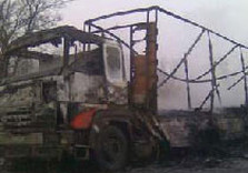 пожар грузовик