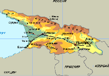 грузия карта