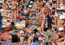 крым пляж отдыхающие