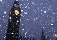 лондон снег