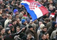 митинг в хорватии