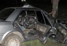 машина врезалась в дерево