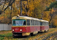 харьков трамвай осень