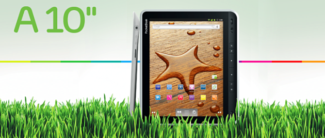 PocketBook A 10" – новый мультимедийный электронный ридер компании PocketBook. Девайс оснащен 10-дюймовым TFT-дисплеем, современной аппаратной частью, д