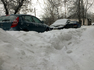 После снегопада в Харькове.